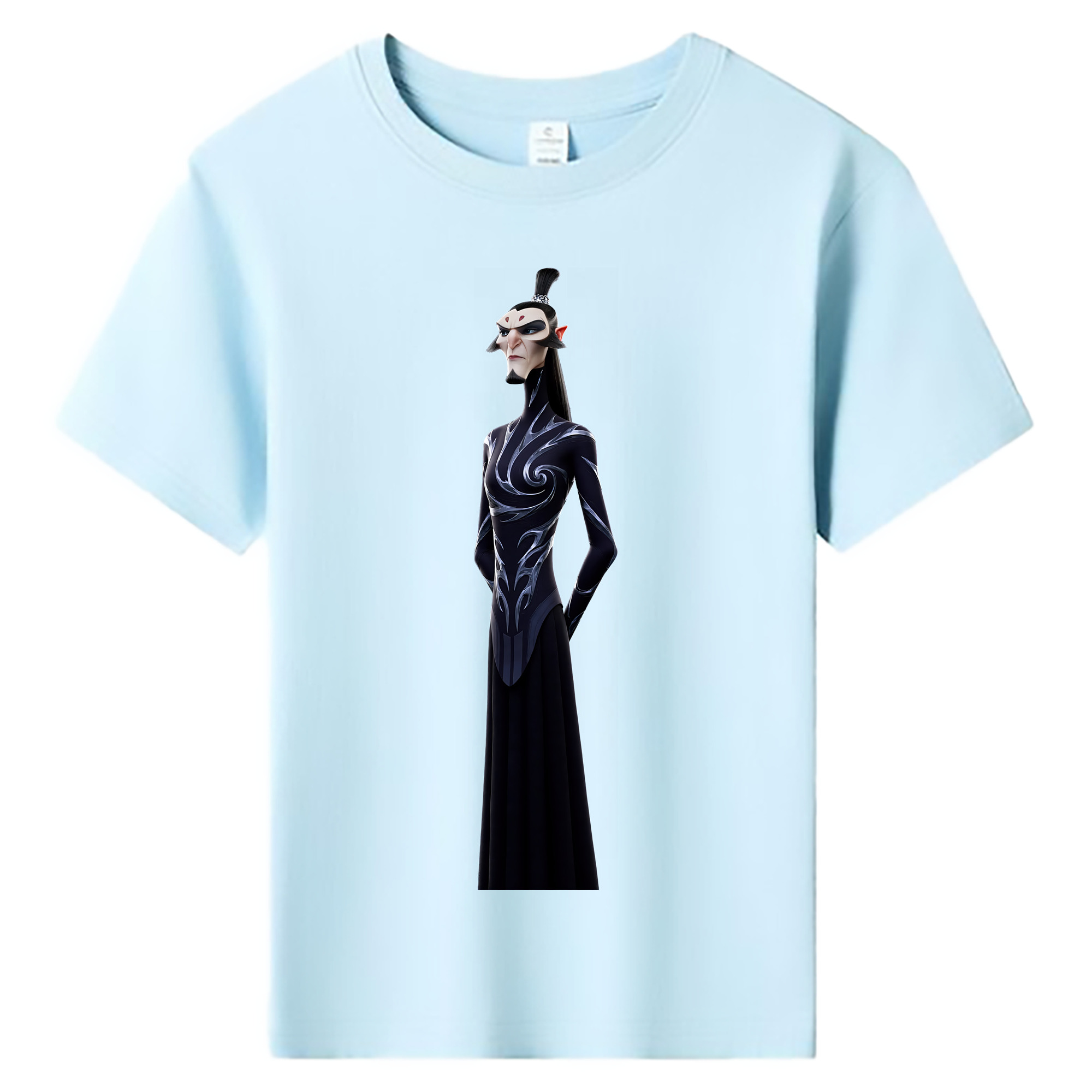 （画像用） Ne Zha 2 ナタ 魔童の大暴れ 綿100％キッズTシャツ（フロントプリント）